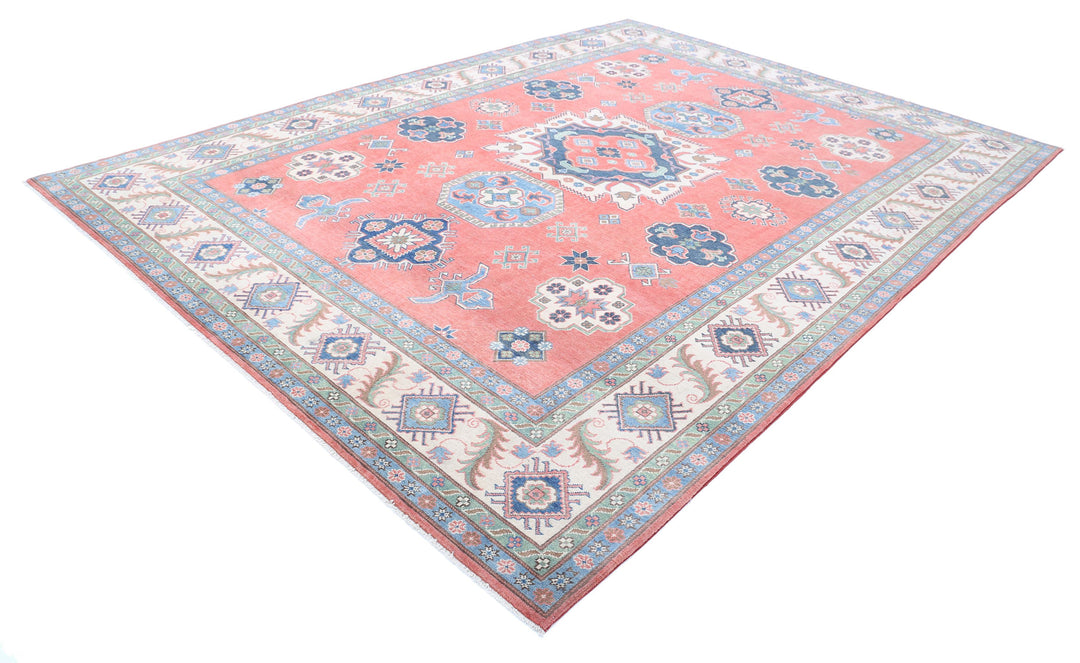 Hand Knotted Tribal Kazak Wool Rug 9' 2" x 12' 5" - No. AT51061