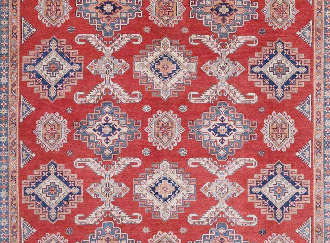 Hand Knotted Tribal Kazak Wool Rug 11' 11" x 15' 0" - No. AT21602