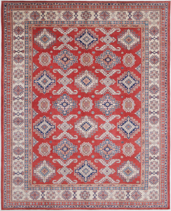 Hand Knotted Tribal Kazak Wool Rug 11' 11" x 15' 0" - No. AT21602