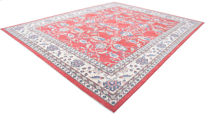 Hand Knotted Tribal Kazak Wool Rug 12' 5" x 15' 5" - No. AT35020