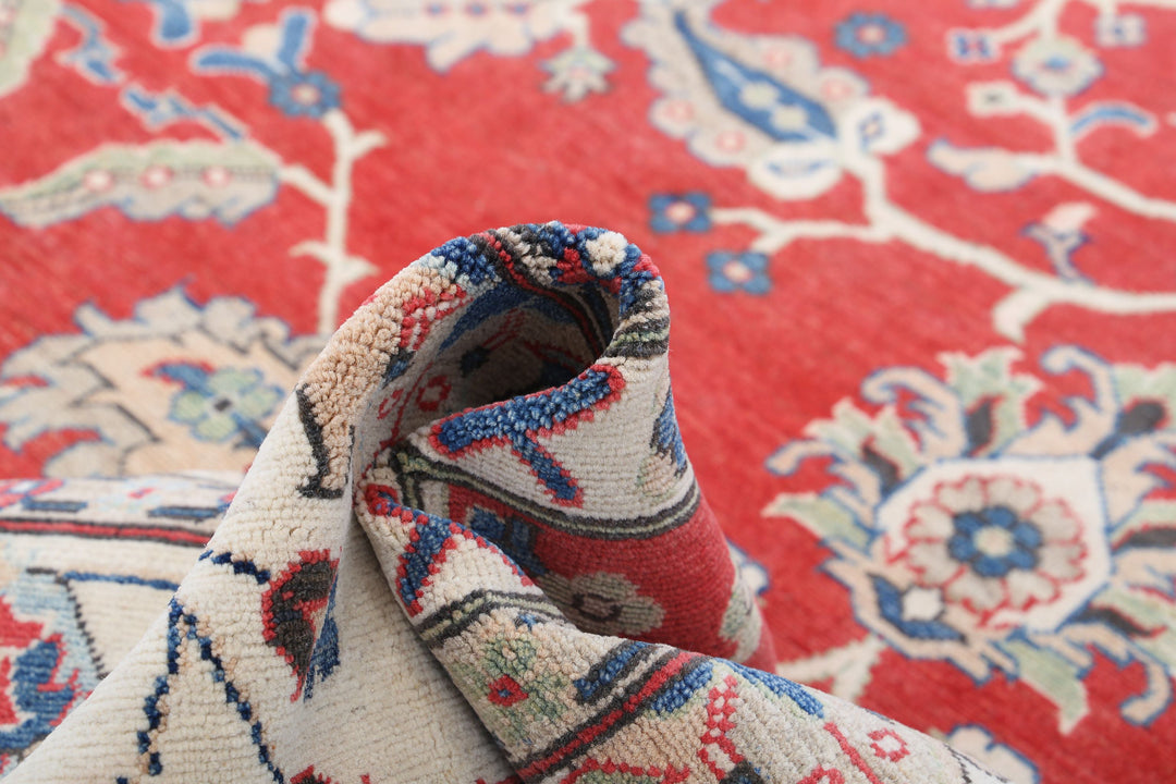 Hand Knotted Tribal Kazak Wool Rug 12' 5" x 15' 5" - No. AT35020