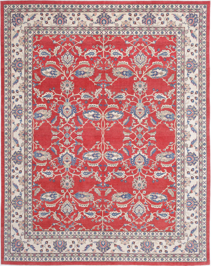 Hand Knotted Tribal Kazak Wool Rug 12' 5" x 15' 5" - No. AT35020