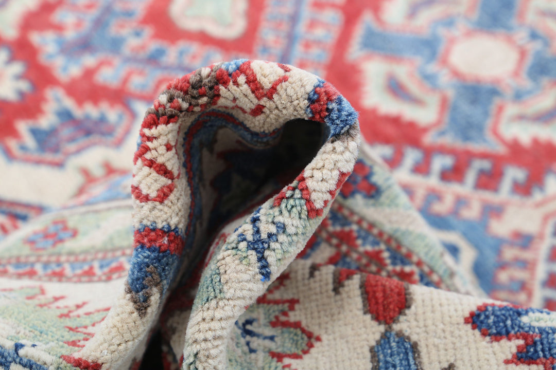 Hand Knotted Tribal Kazak Wool Rug 11' 8" x 11' 6" - No. AT18957