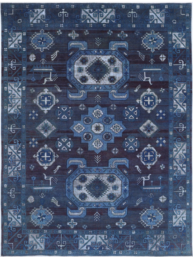 Hand Knotted Onyx Wool Rug 8' 7" x 11' 7" - No. AT79912