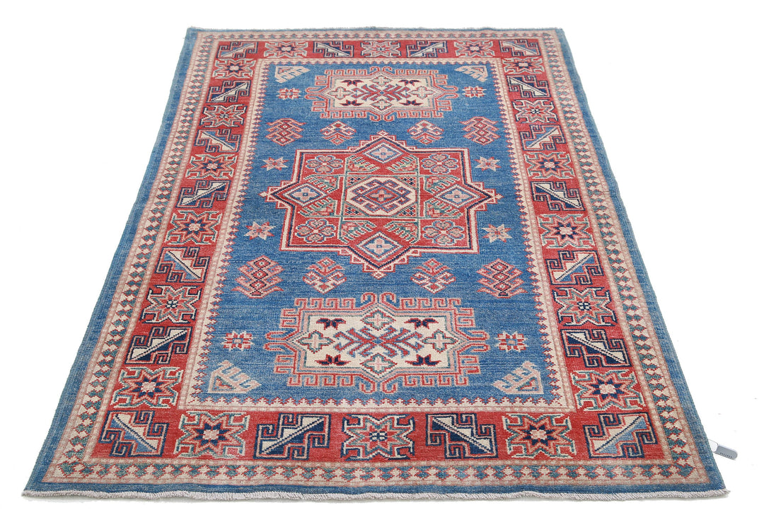 Hand Knotted Tribal Kazak Wool Rug 3' 11" x 6' 0" - No. AT42529