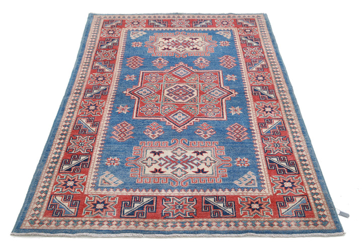 Hand Knotted Tribal Kazak Wool Rug 3' 11" x 6' 0" - No. AT42529