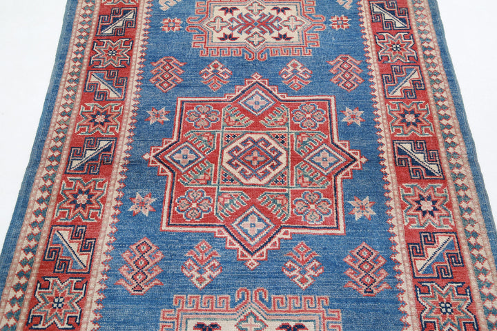 Hand Knotted Tribal Kazak Wool Rug 3' 11" x 6' 0" - No. AT42529