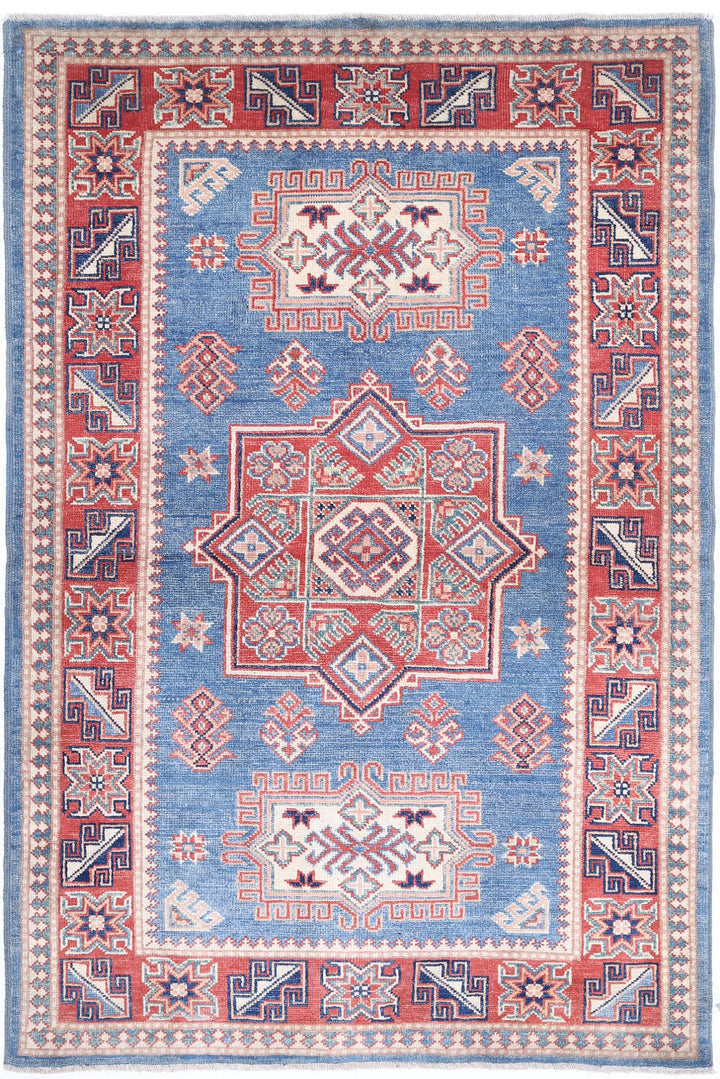 Hand Knotted Tribal Kazak Wool Rug 3' 11" x 6' 0" - No. AT42529
