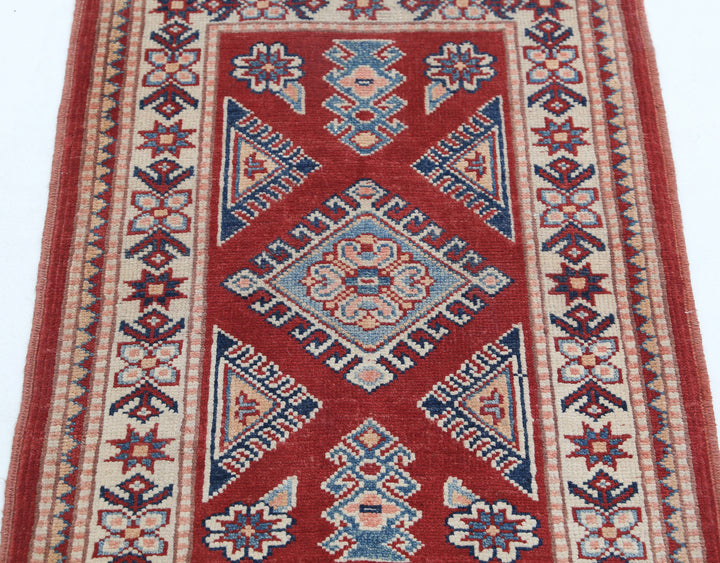 Hand Knotted Tribal Kazak Wool Rug 2' 0" x 3' 0" - No. AT89695