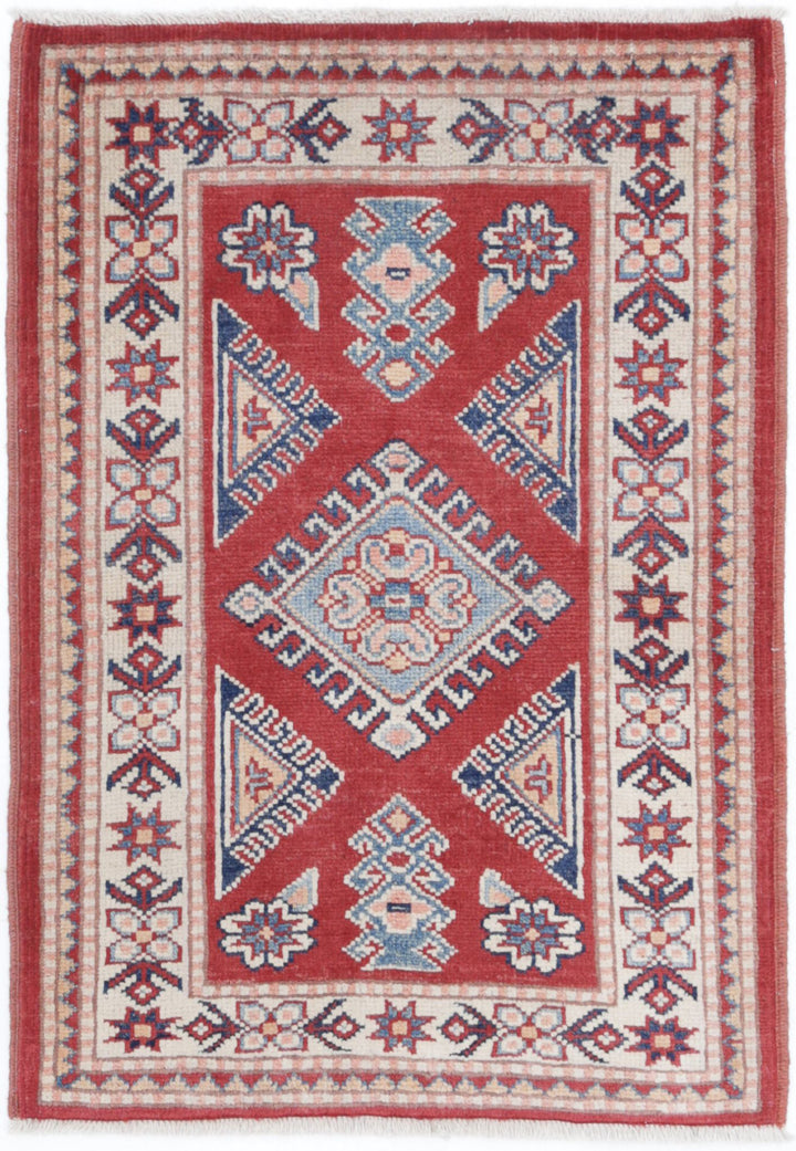 Hand Knotted Tribal Kazak Wool Rug 2' 0" x 3' 0" - No. AT89695