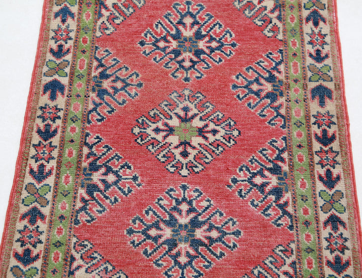 Hand Knotted Tribal Kazak Wool Rug 1' 11" x 2' 9" - No. AT43966