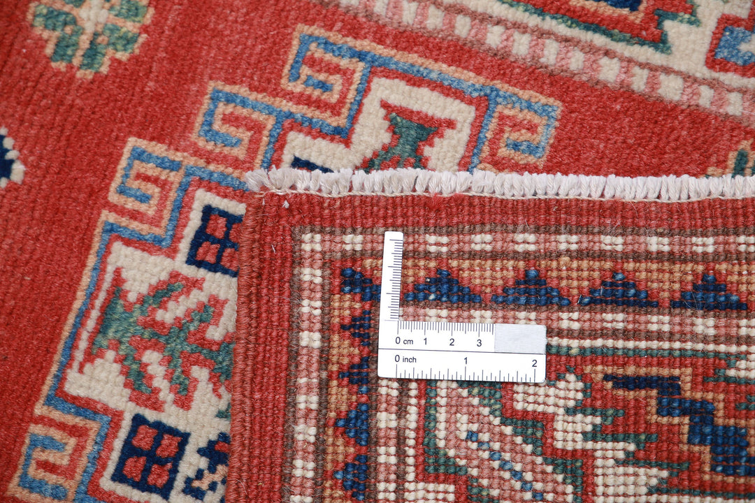 Hand Knotted Tribal Kazak Wool Rug 2' 0" x 2' 10" - No. AT52163