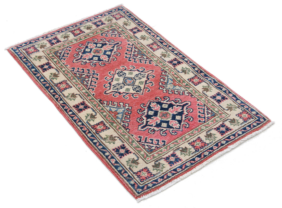 Hand Knotted Tribal Kazak Wool Rug 1' 10" x 3' 0" - No. AT46321