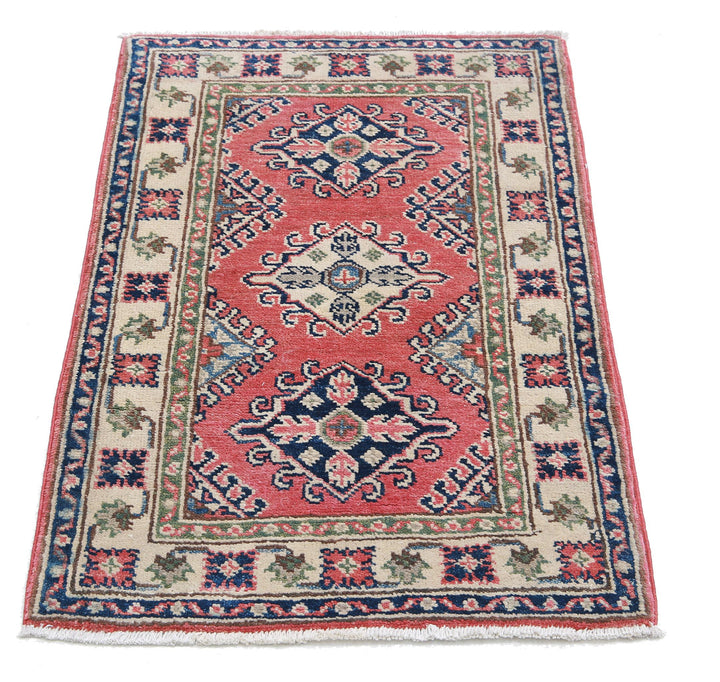 Hand Knotted Tribal Kazak Wool Rug 1' 10" x 3' 0" - No. AT46321