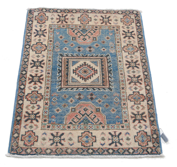Hand Knotted Tribal Kazak Wool Rug 1' 11" x 2' 10" - No. AT17689