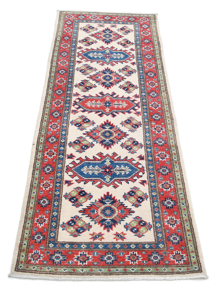 Hand Knotted Tribal Kazak Wool Rug 2' 0" x 6' 0" - No. AT75593
