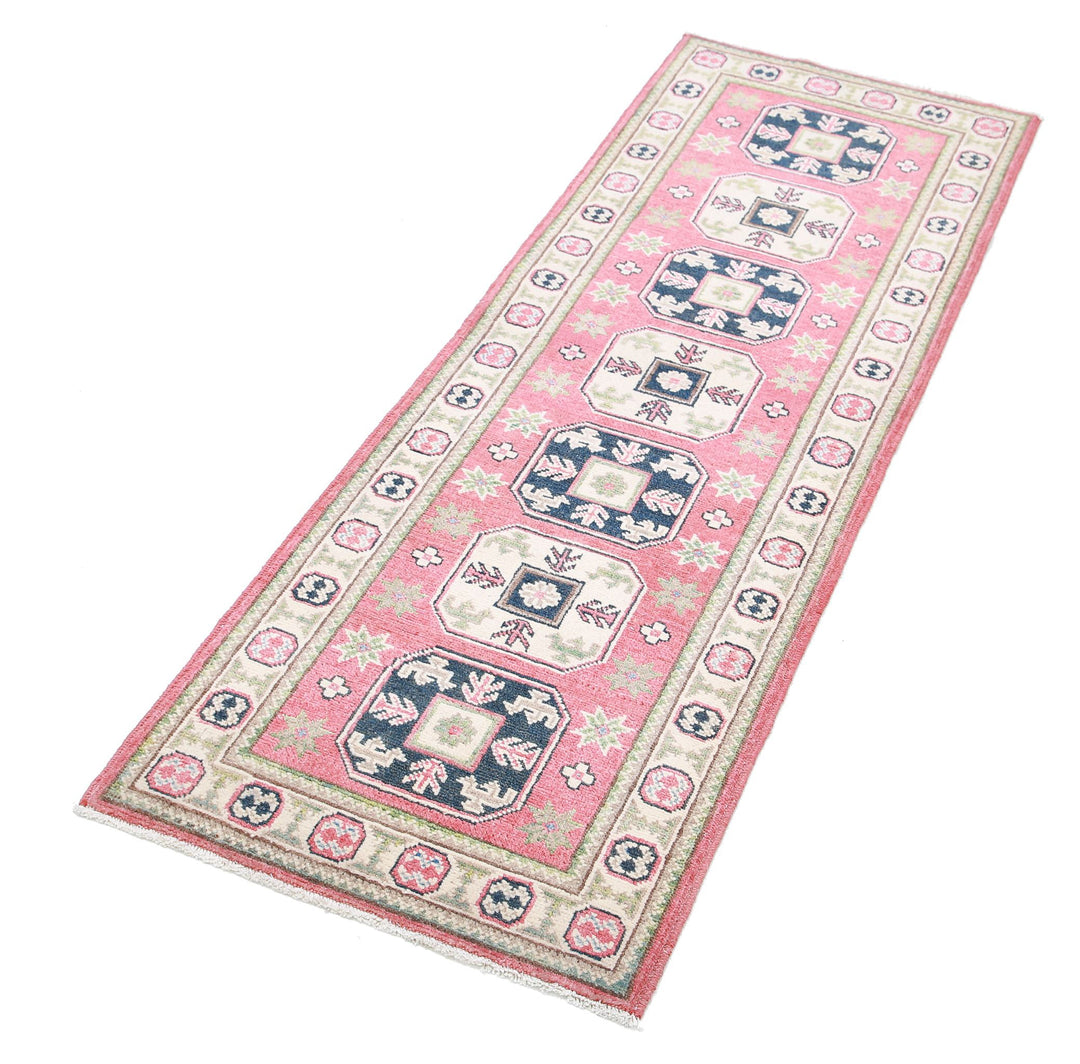 Hand Knotted Tribal Kazak Wool Rug 2' 0" x 5' 9" - No. AT42808