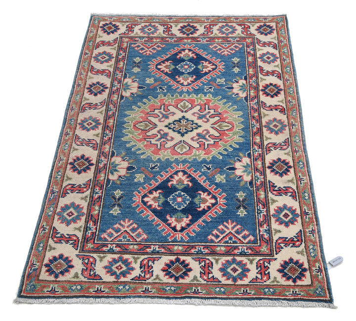 Hand Knotted Tribal Kazak Wool Rug 2' 7" x 4' 1" - No. AT67710