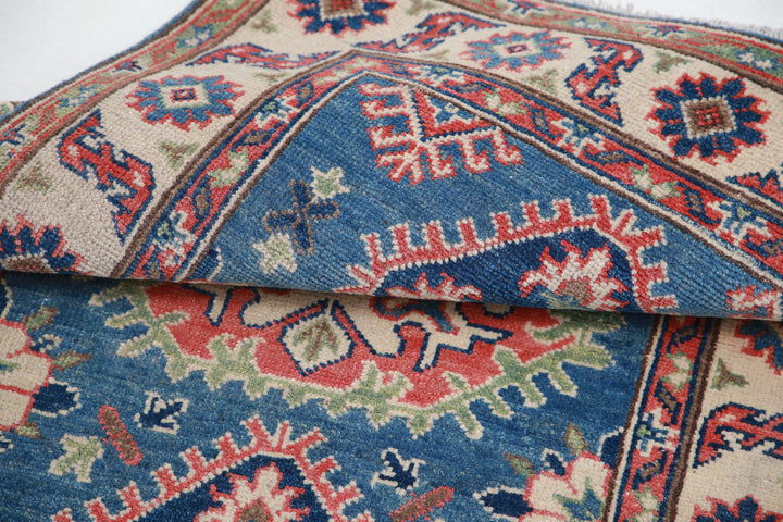 Hand Knotted Tribal Kazak Wool Rug 2' 7" x 4' 1" - No. AT67710