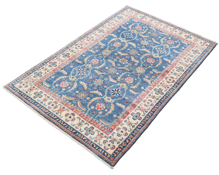 Hand Knotted Tribal Kazak Wool Rug 2' 5" x 3' 11" - No. AT54351