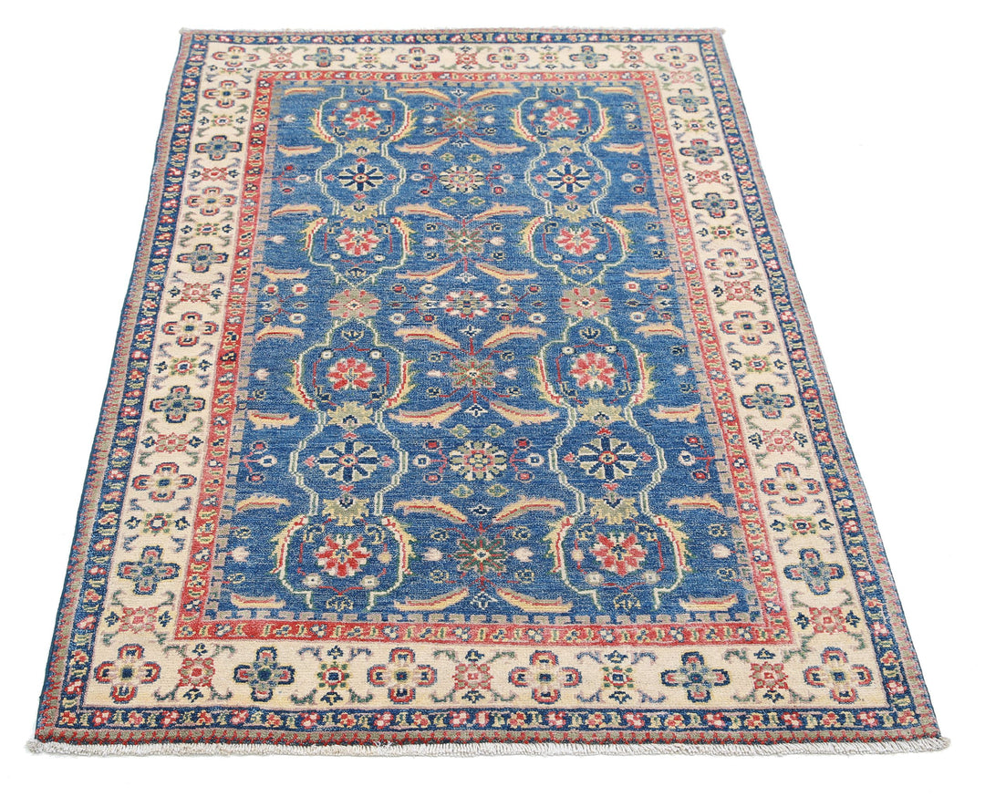 Hand Knotted Tribal Kazak Wool Rug 2' 5" x 3' 11" - No. AT54351