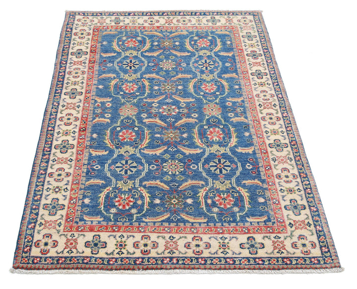 Hand Knotted Tribal Kazak Wool Rug 2' 5" x 3' 11" - No. AT54351