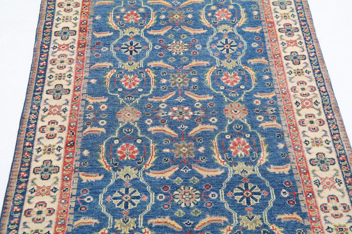 Hand Knotted Tribal Kazak Wool Rug 2' 5" x 3' 11" - No. AT54351