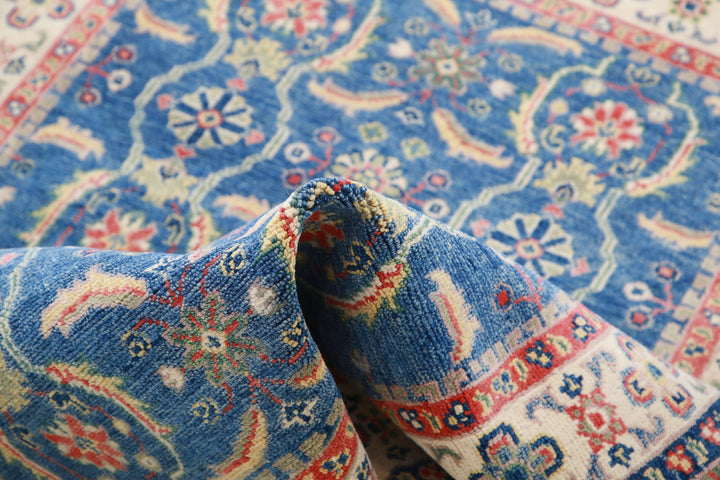 Hand Knotted Tribal Kazak Wool Rug 2' 5" x 3' 11" - No. AT54351