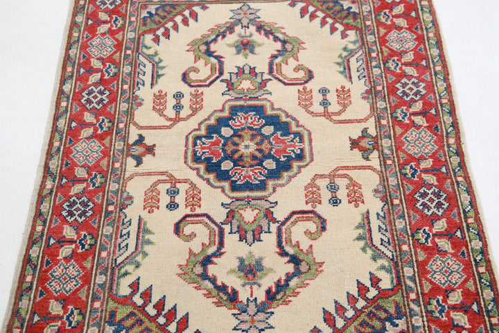 Hand Knotted Tribal Kazak Wool Rug 2' 7" x 4' 0" - No. AT15687