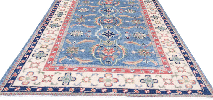Hand Knotted Tribal Kazak Wool Rug 2' 7" x 4' 1" - No. AT48158