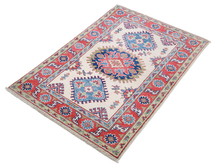 Hand Knotted Tribal Kazak Wool Rug 2' 8" x 4' 0" - No. AT54207