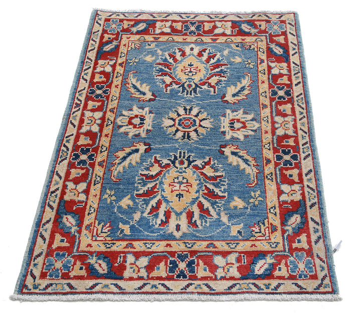 Hand Knotted Tribal Kazak Wool Rug 2' 7" x 3' 10" - No. AT70857