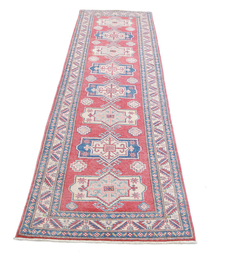 Hand Knotted Tribal Kazak Wool Rug 2' 7" x 9' 0" - No. AT81519