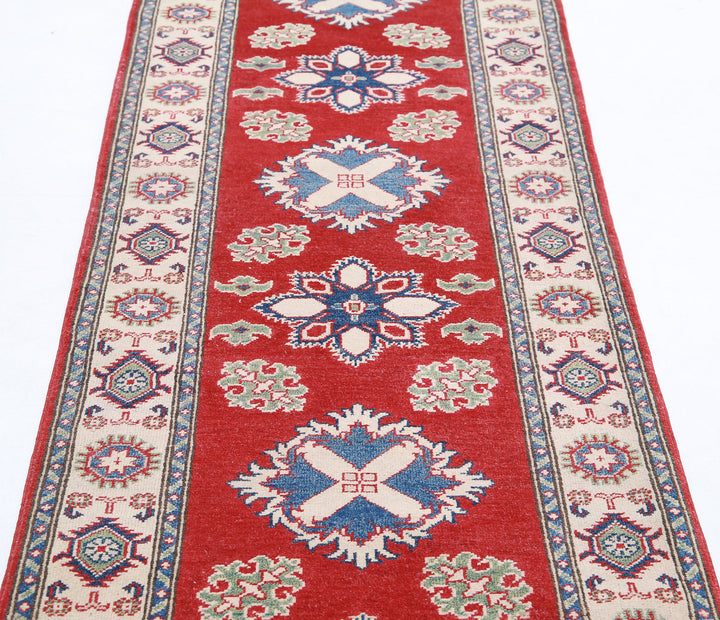 Hand Knotted Tribal Kazak Wool Rug 2' 10" x 9' 9" - No. AT90873
