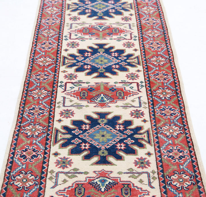 Hand Knotted Tribal Kazak Wool Rug 2' 6" x 9' 7" - No. AT53544