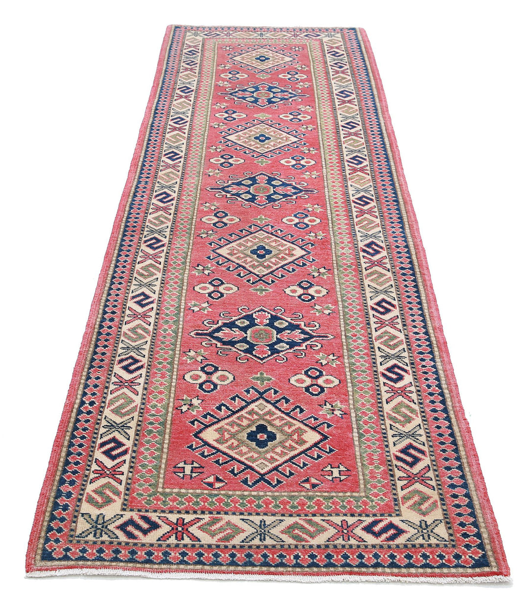 Hand Knotted Tribal Kazak Wool Rug 2' 9" x 9' 6" - No. AT67051