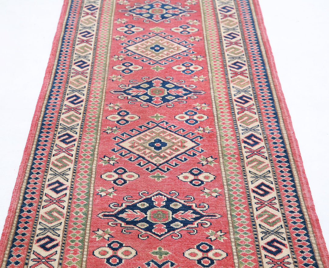 Hand Knotted Tribal Kazak Wool Rug 2' 9" x 9' 6" - No. AT67051