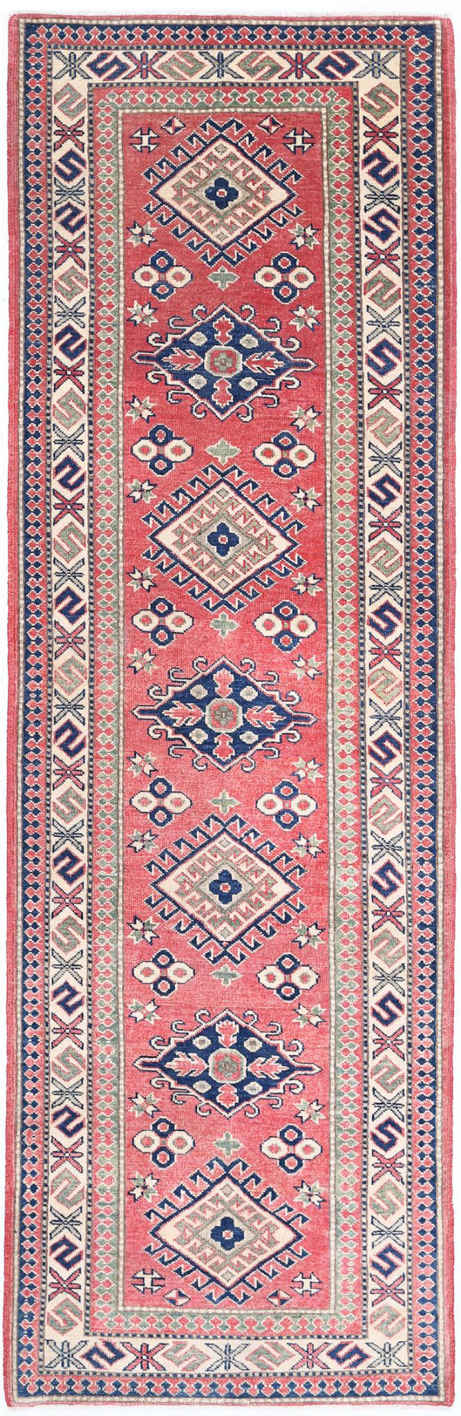 Hand Knotted Tribal Kazak Wool Rug 2' 9" x 9' 6" - No. AT67051