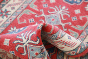 Hand Knotted Tribal Kazak Wool Rug 2' 7" x 6' 2" - No. AT57302