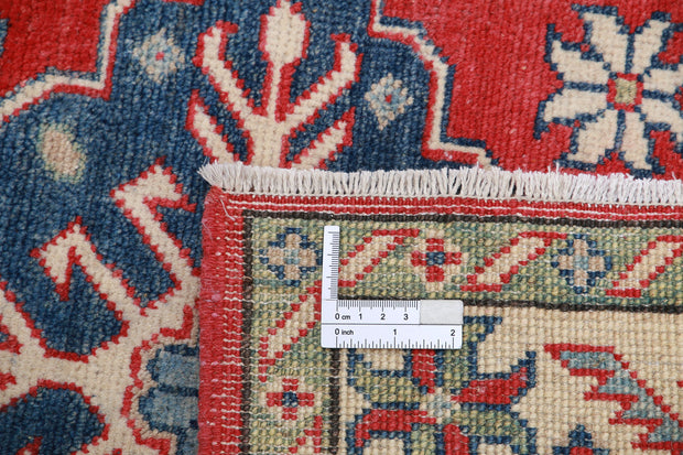 Hand Knotted Tribal Kazak Wool Rug 2' 7" x 6' 2" - No. AT57302