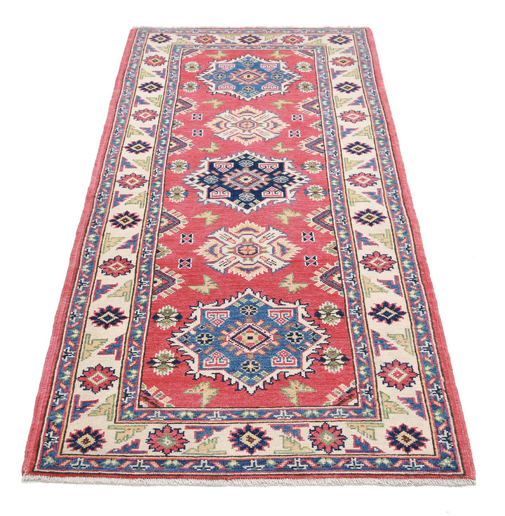 Hand Knotted Tribal Kazak Wool Rug 2' 9" x 6' 1" - No. AT45708