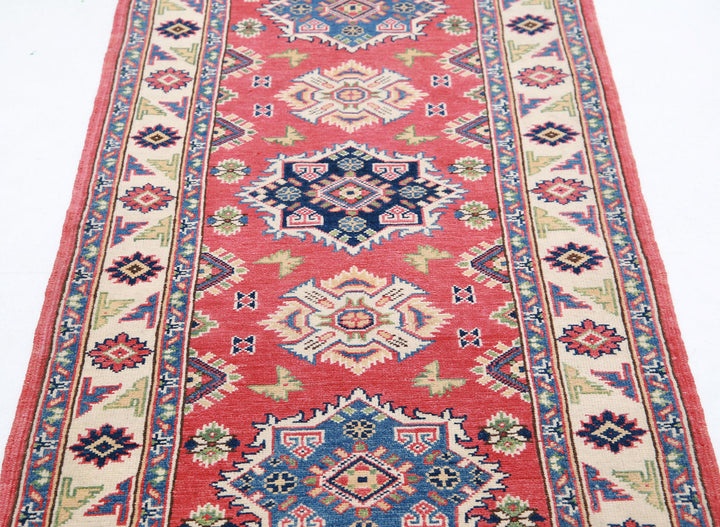 Hand Knotted Tribal Kazak Wool Rug 2' 9" x 6' 1" - No. AT45708