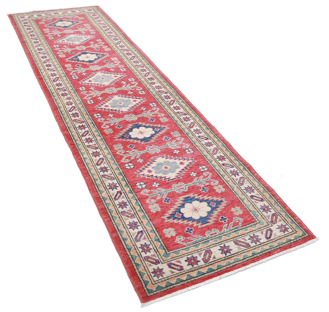 Hand Knotted Tribal Kazak Wool Rug 2' 8" x 9' 6" - No. AT45895