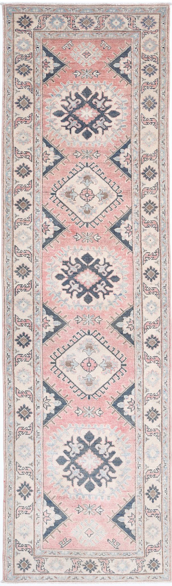 Hand Knotted Tribal Kazak Wool Rug 2' 5" x 9' 7" - No. AT19780