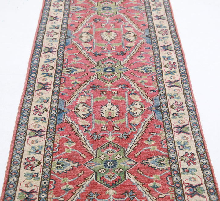 Hand Knotted Tribal Kazak Wool Rug 2' 5" x 9' 8" - No. AT21984