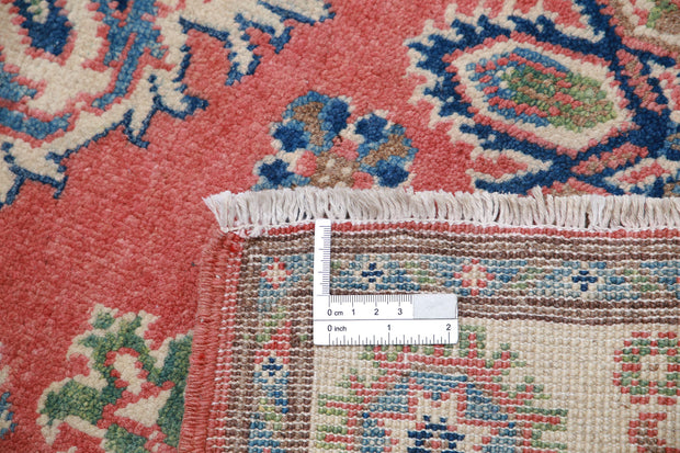 Hand Knotted Tribal Kazak Wool Rug 3' 3" x 4' 9" - No. AT85411