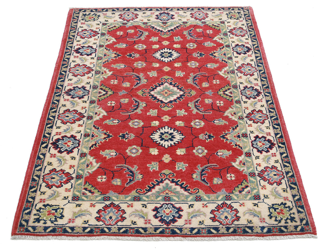 Hand Knotted Tribal Kazak Wool Rug 3' 0" x 4' 8" - No. AT27366