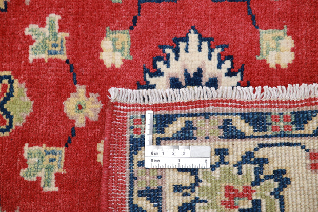 Hand Knotted Tribal Kazak Wool Rug 3' 0" x 4' 8" - No. AT27366