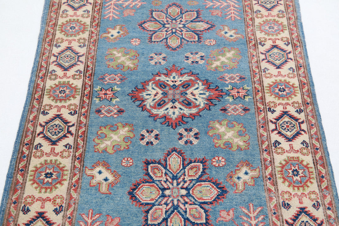 Hand Knotted Tribal Kazak Wool Rug 2' 11" x 4' 8" - No. AT20056