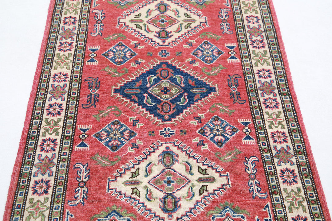Hand Knotted Tribal Kazak Wool Rug 3' 0" x 5' 0" - No. AT81984